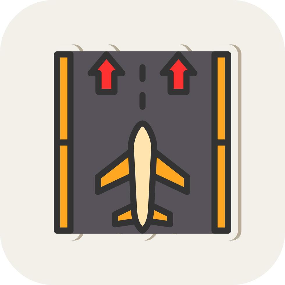 Runway Vector Icon Design