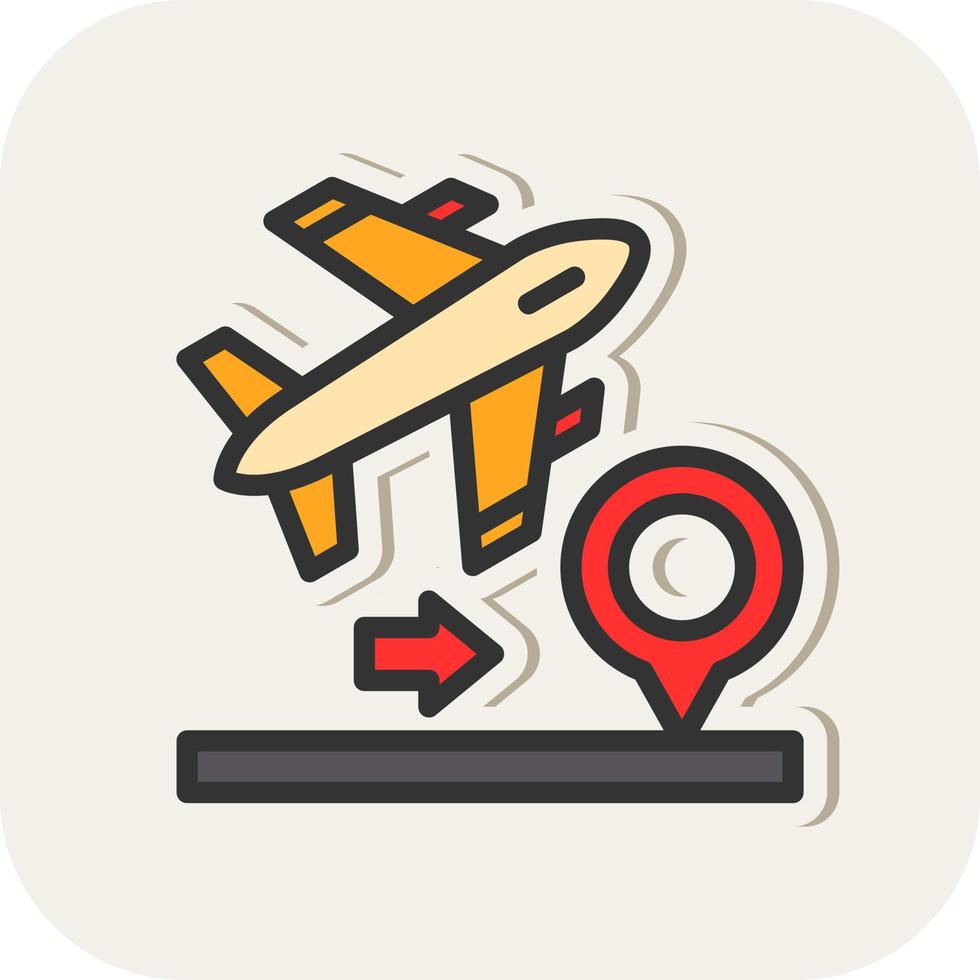 Domestic FLights Vector Icon Design