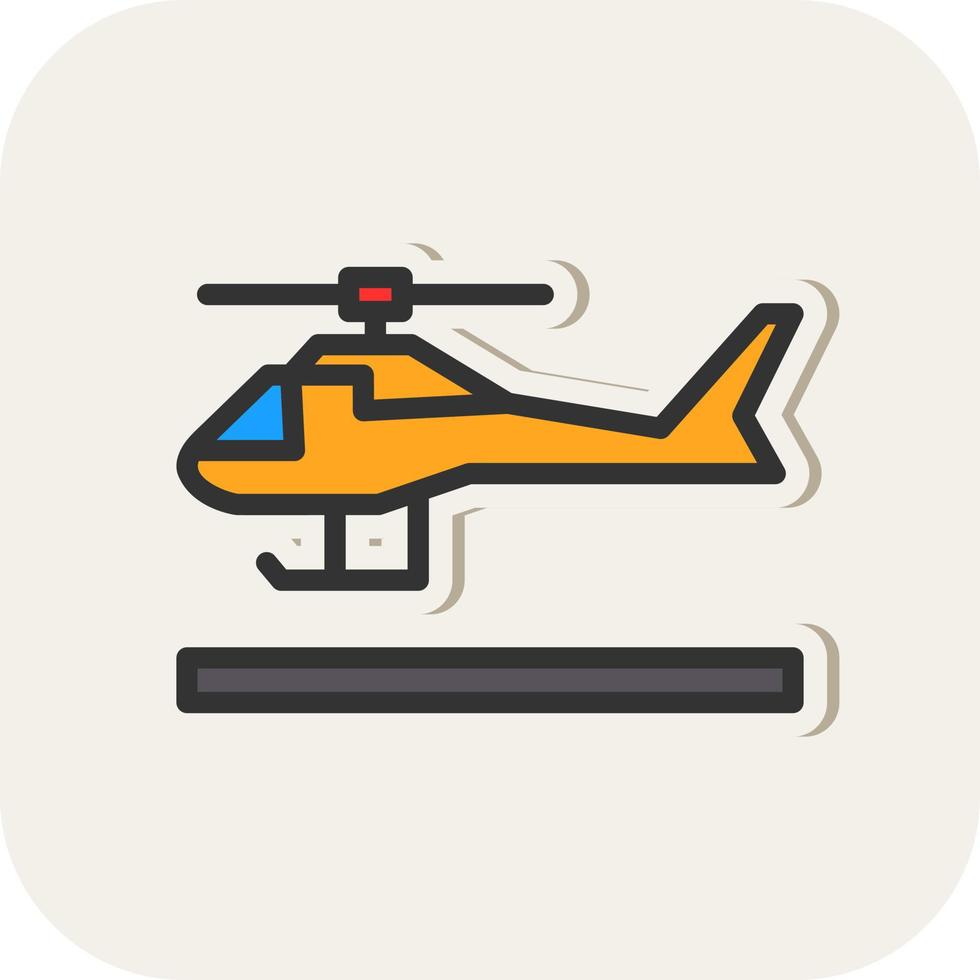 diseño de icono de vector de helicóptero