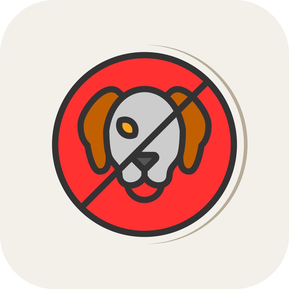 No Pets Vector Icon Design
