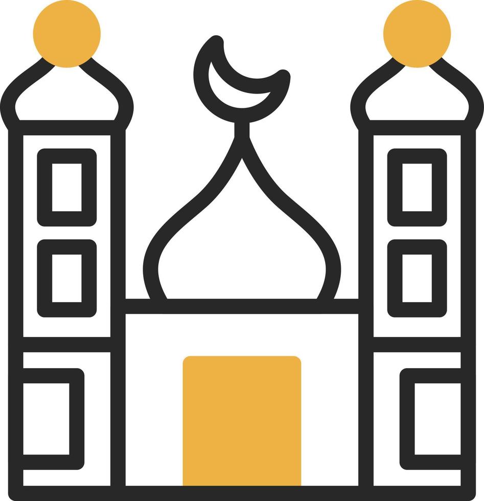 diseño de icono de vector de pequeña mezquita