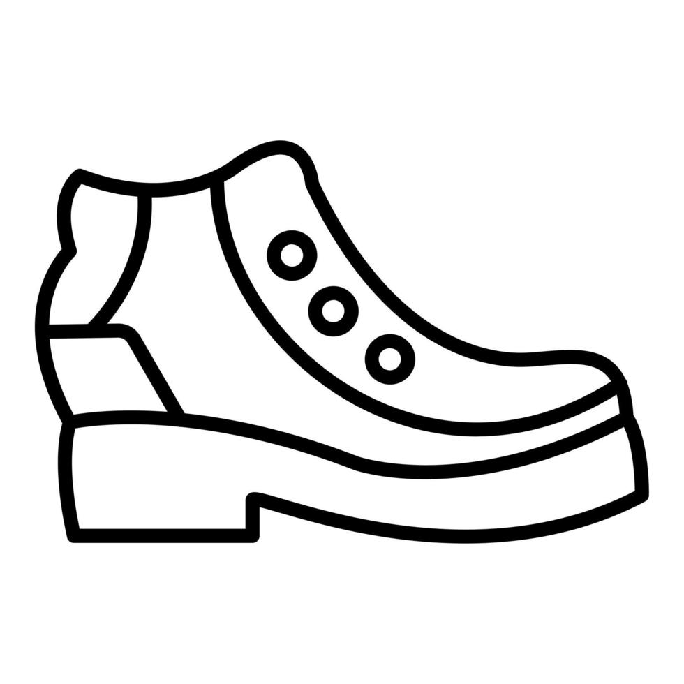 estilo de icono de botas vector