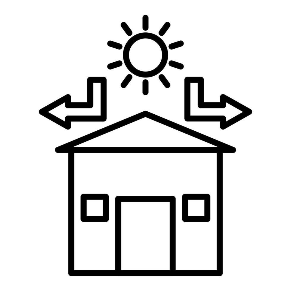 Home Insulation Icon Style vector