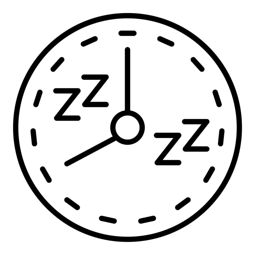 Natural Sleep Schedule Icon Style vector