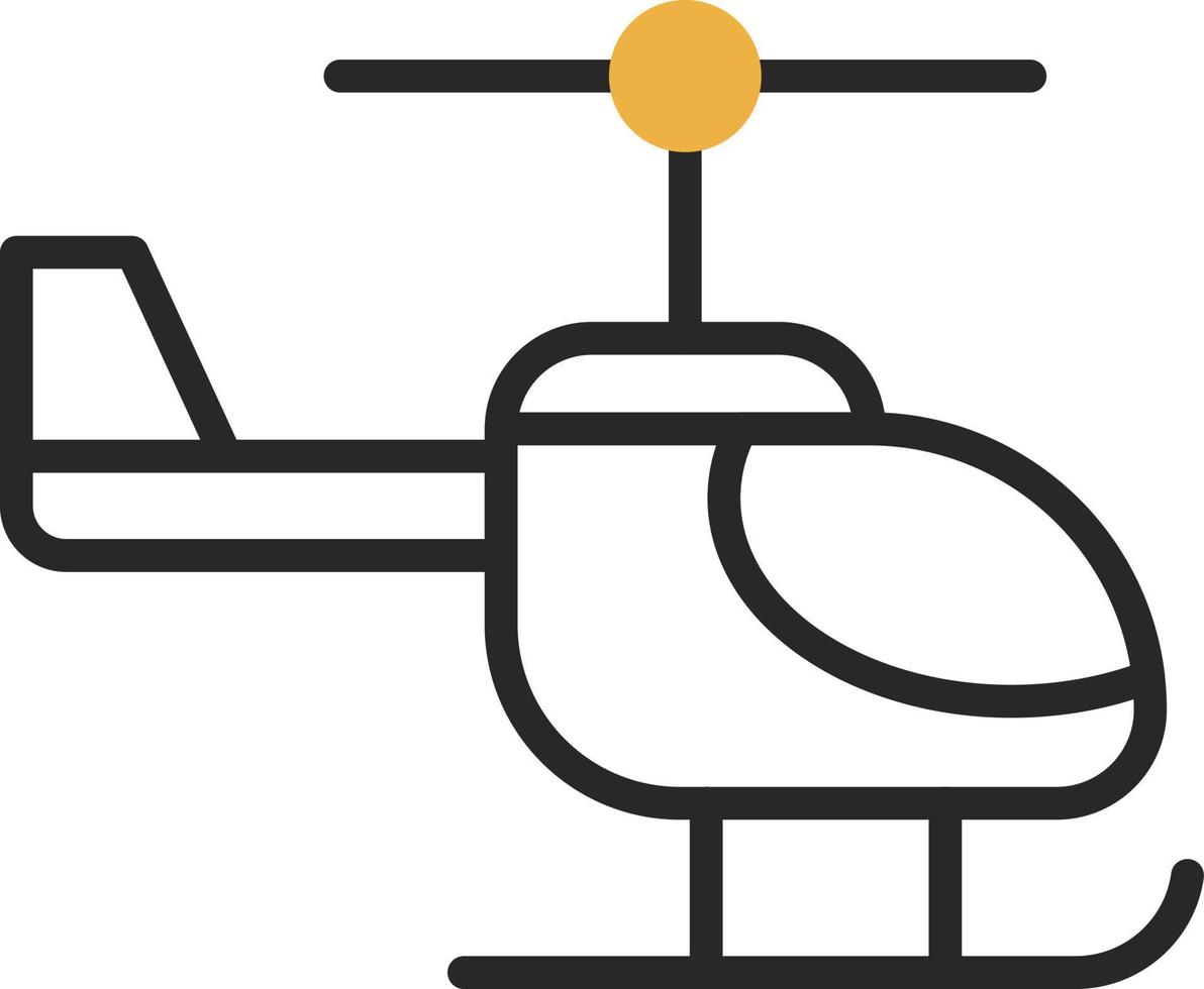 Helicopter Vector Icon Design