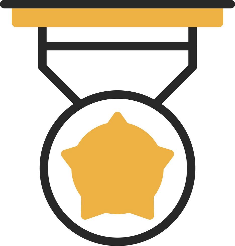 Gold Medal Vector Icon Design