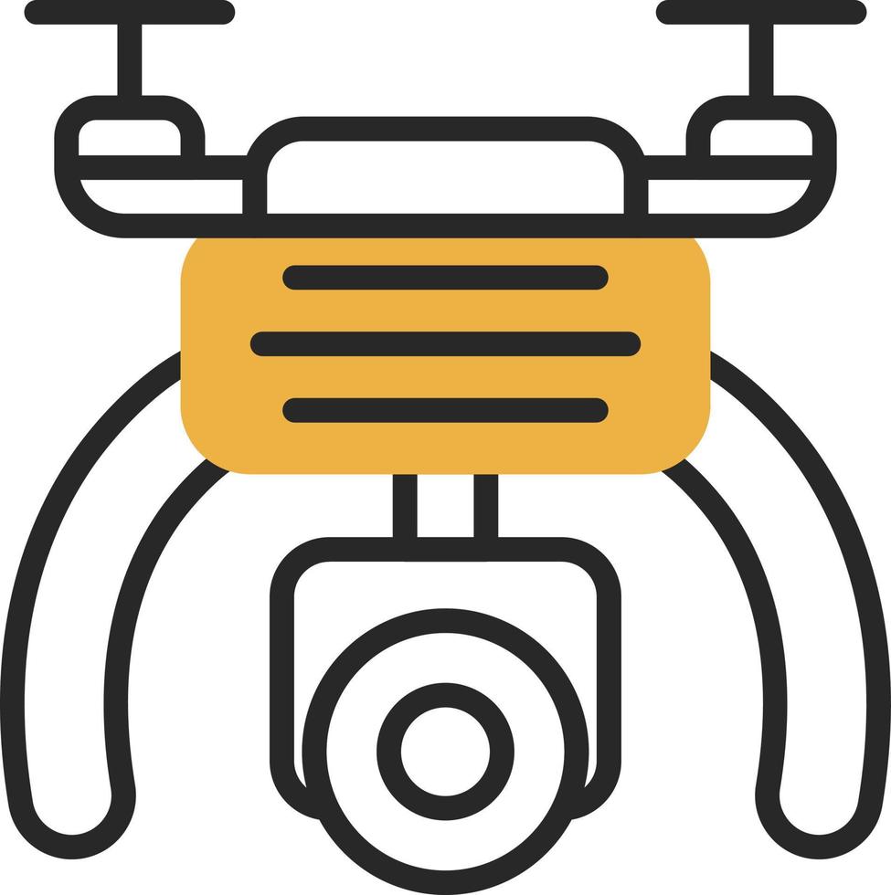Drone Camera Vector Icon Design