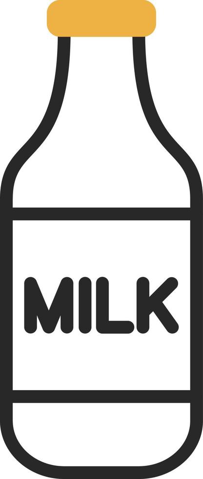 Milk Bottle Vector Icon Design