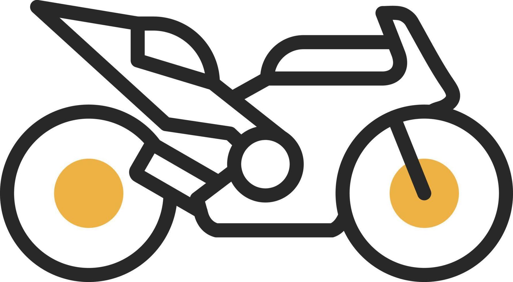 Race Bike Vector Icon Design