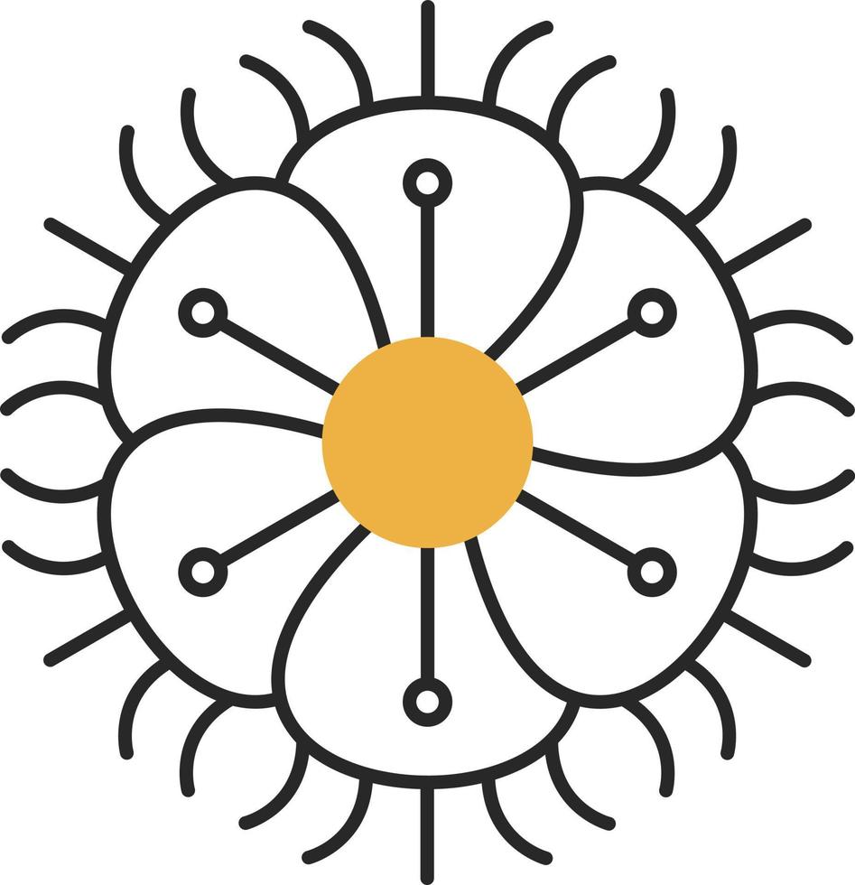 Fringed Dianthus Vector Icon Design