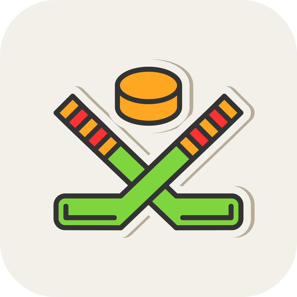 diseño de icono de vector de hockey sobre hielo