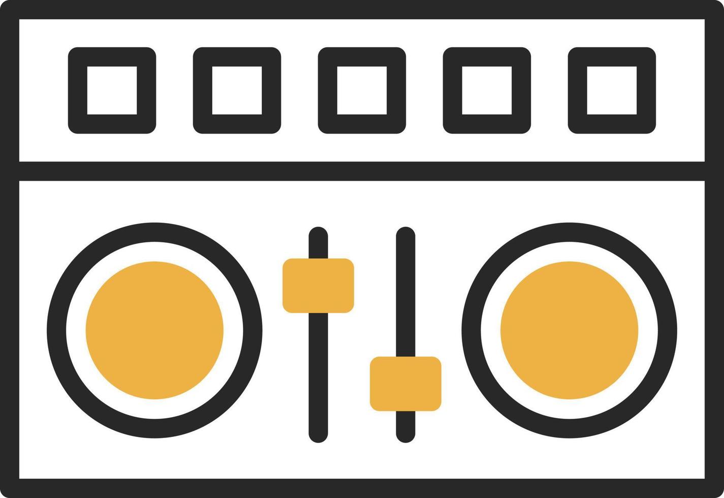 DJ Mixer Vector Icon Design