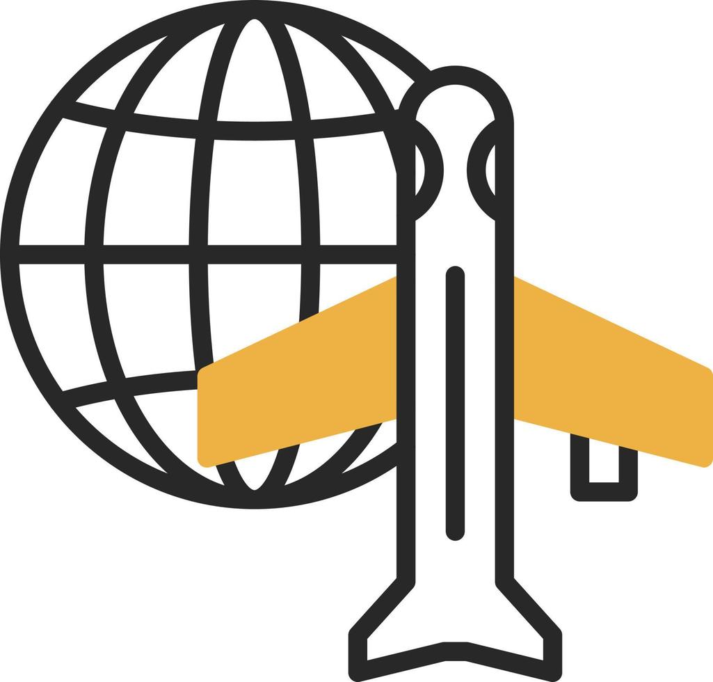 Worldwide Shipping Air Vector Icon Design