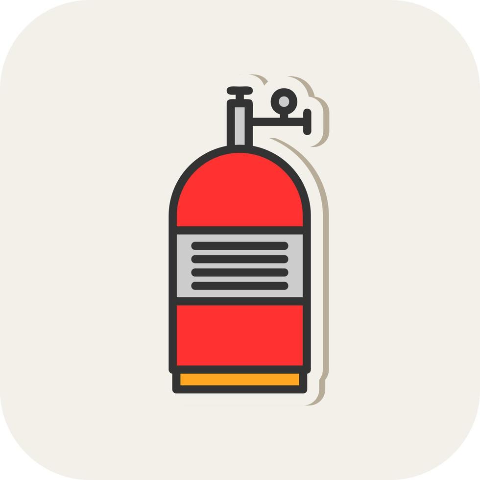 Oxygen Tank Vector Icon Design