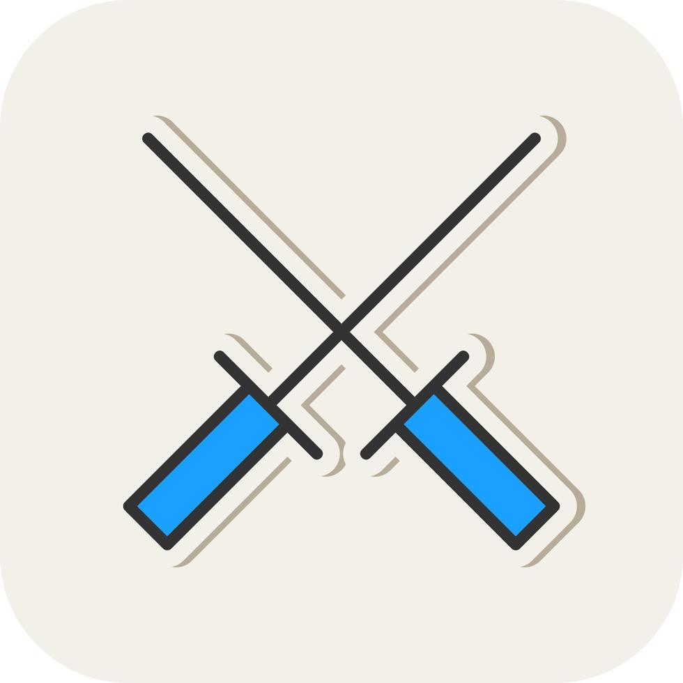 Fencing Vector Icon Design