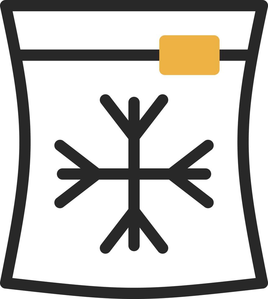 Ice Bag Vector Icon Design