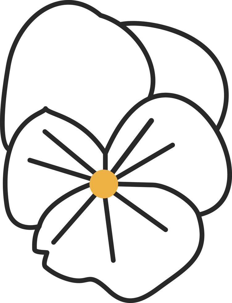 Pansy Vector Icon Design