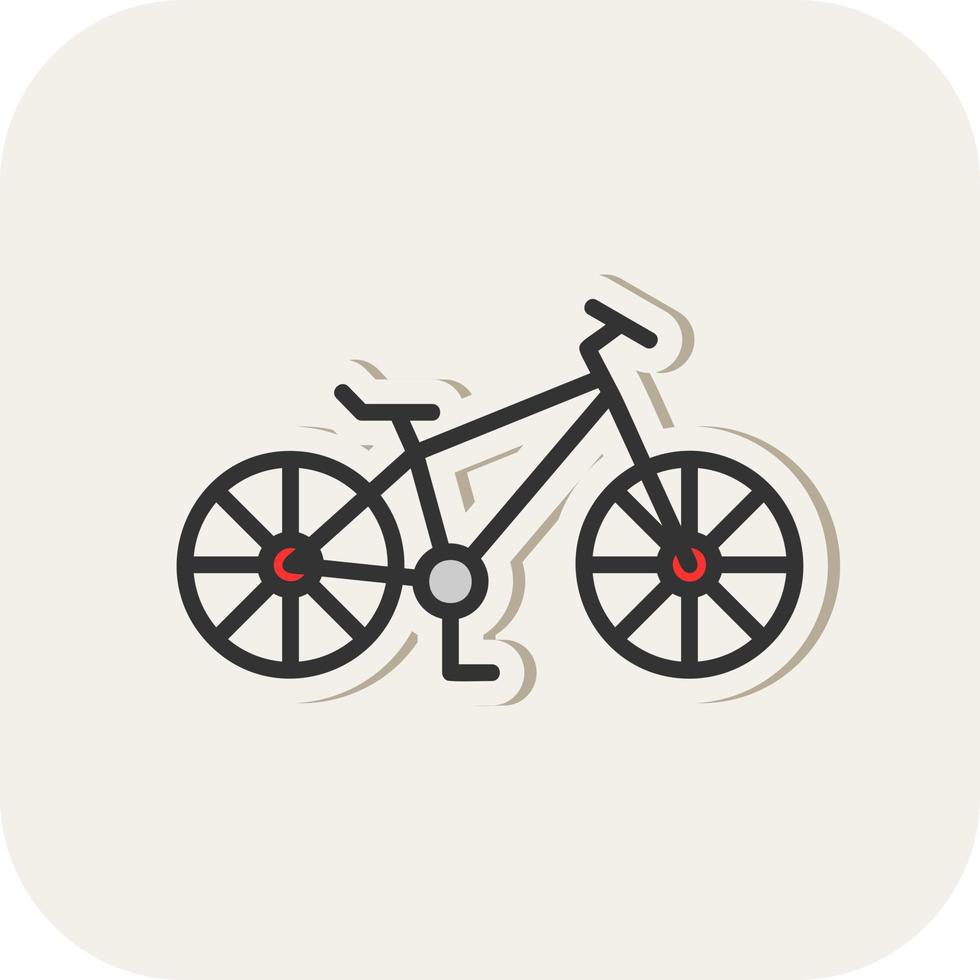 diseño de icono de vector de bicicleta de montaña