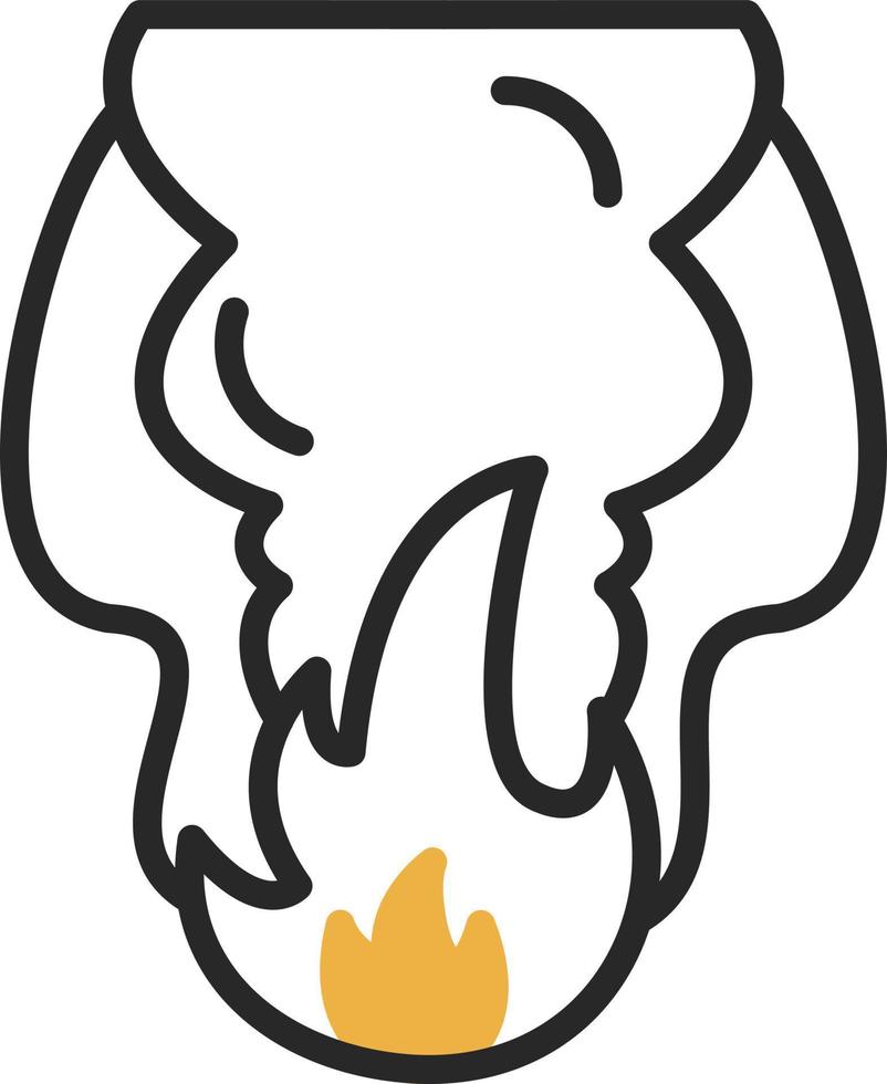 Fire Pollution Vector Icon Design