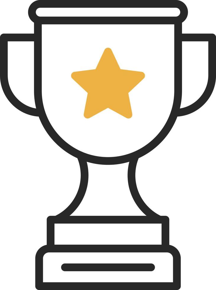 Gold Cup Vector Icon Design