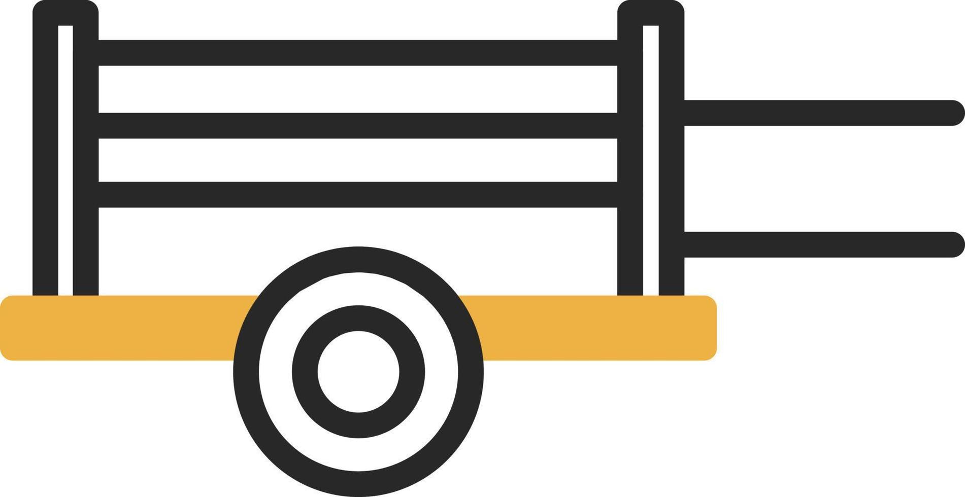 Wood Cart Vector Icon Design