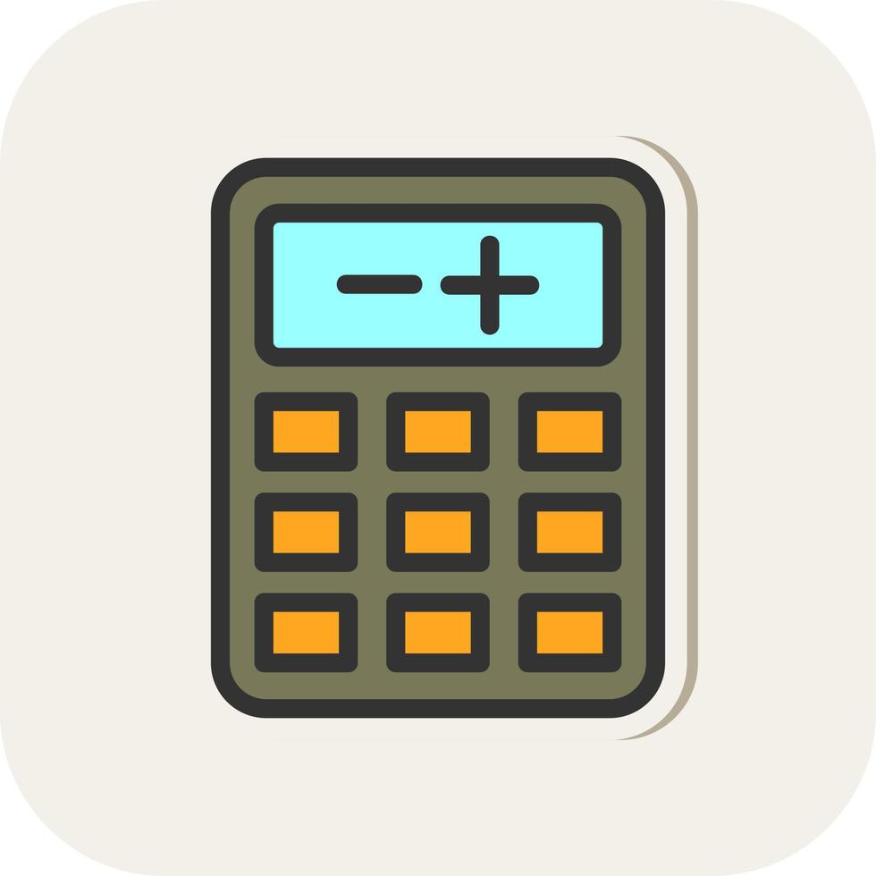 diseño de icono de vector de calculadora