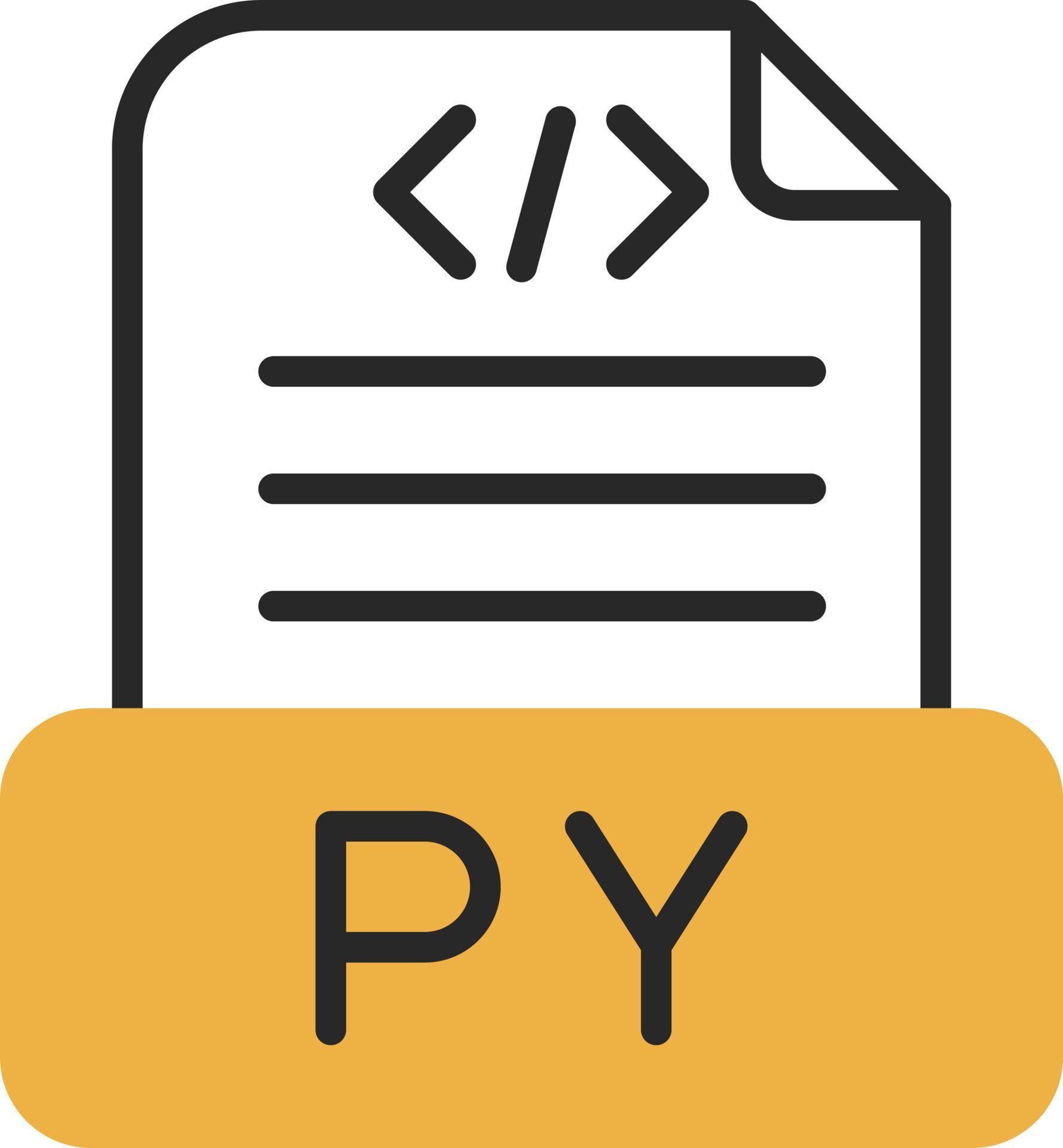 Python File Vector Icon Design 21247830 Vector Art at Vecteezy