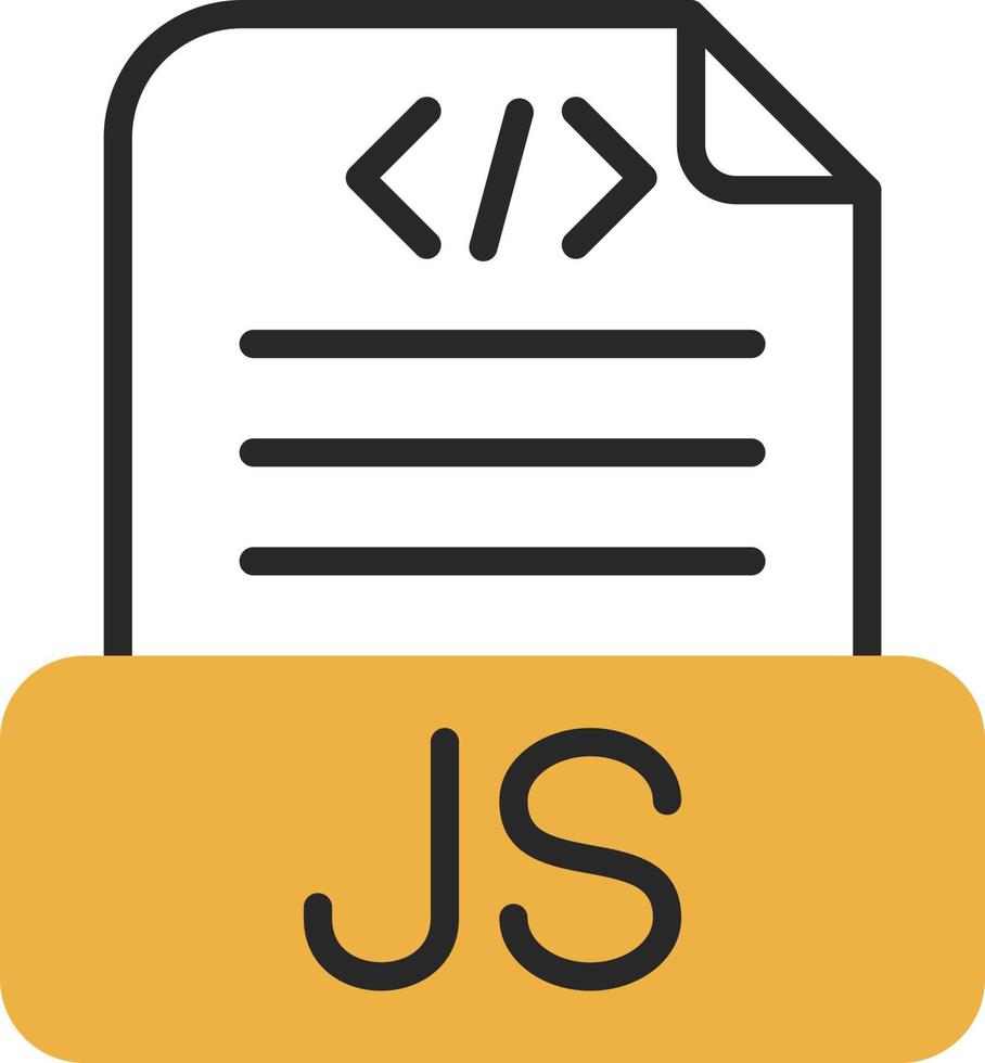 diseño de icono de vector de archivo javascript