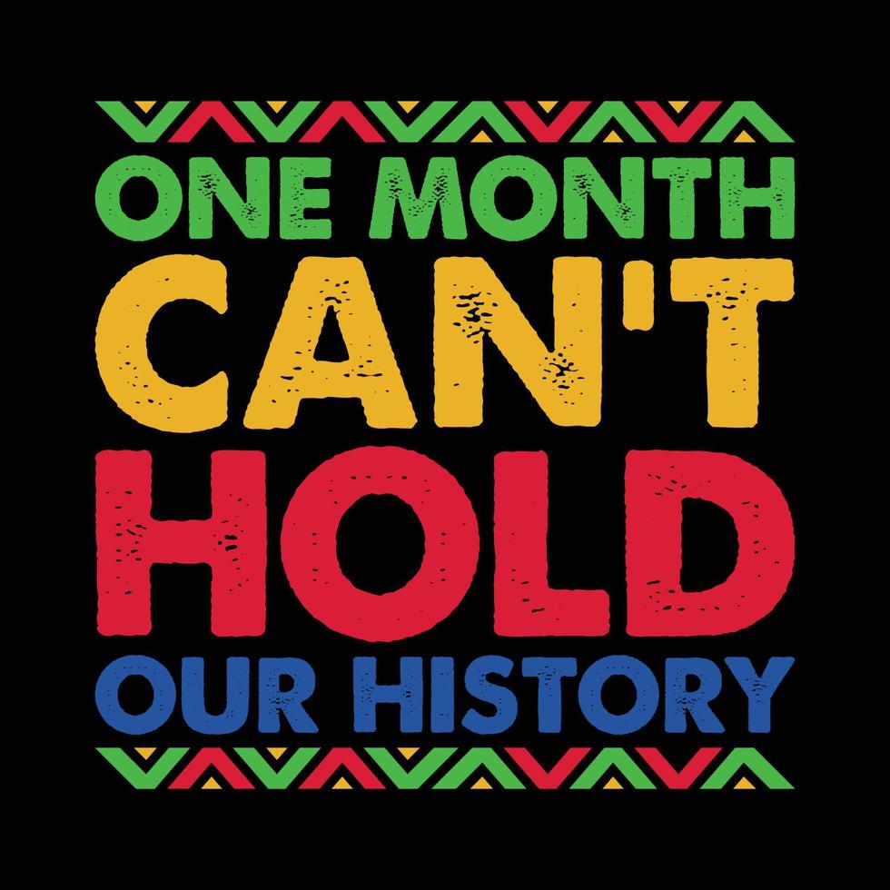 One Month Can't Hold Our History Vector, Black History Month Shirt, Black Shirt Vector, Black Women Vector, History Shirt, Black History Month Shirt Print Template vector