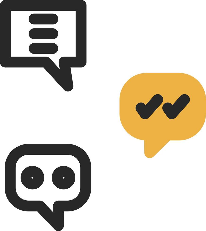 diseño de icono de vector de chat de grupo