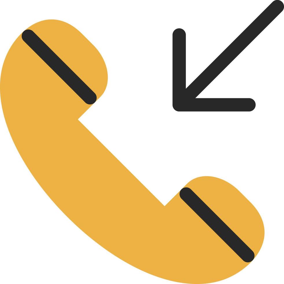 Incoming Call Vector Icon Design