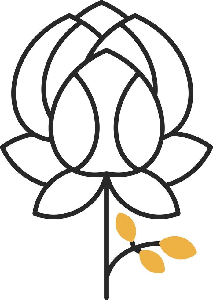 Peony Vector Icon Design