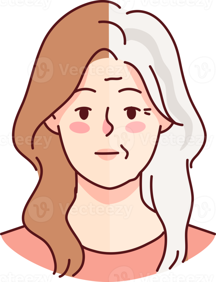 Younger and older woman png