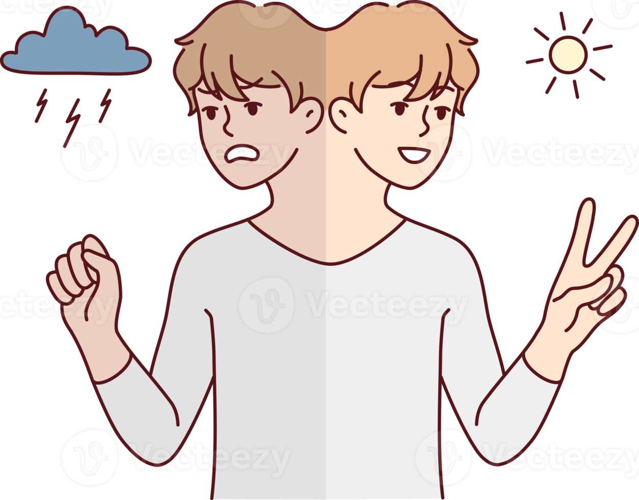 Man suffer from mood swings 21247936 PNG