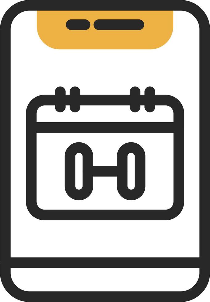 Workout Schedule Vector Icon Design