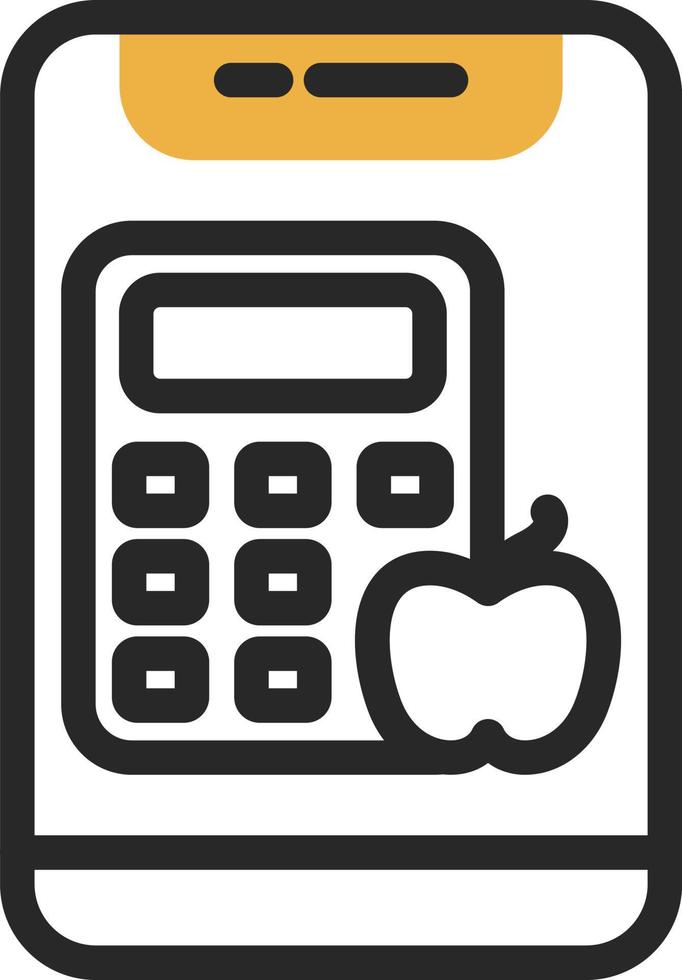 Calorie Calculator Vector Icon Design