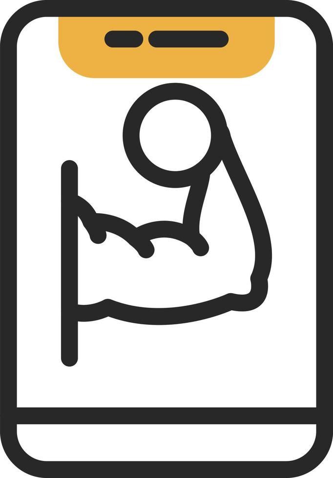 Online Gym Vector Icon Design