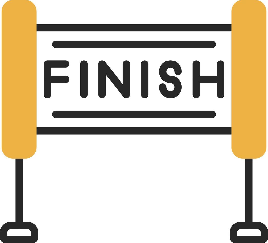 Finish Line Vector Icon Design