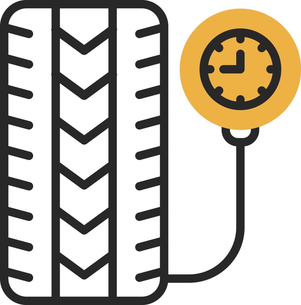 Tire Pressure Vector Icon Design