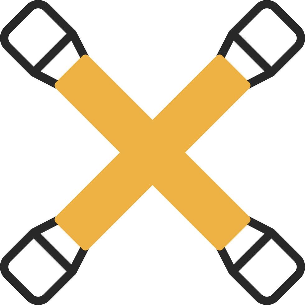 Cross Wrench Vector Icon Design