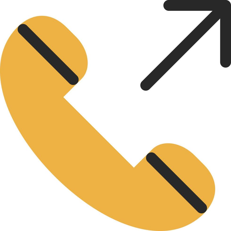 Outgoing Call Vector Icon Design