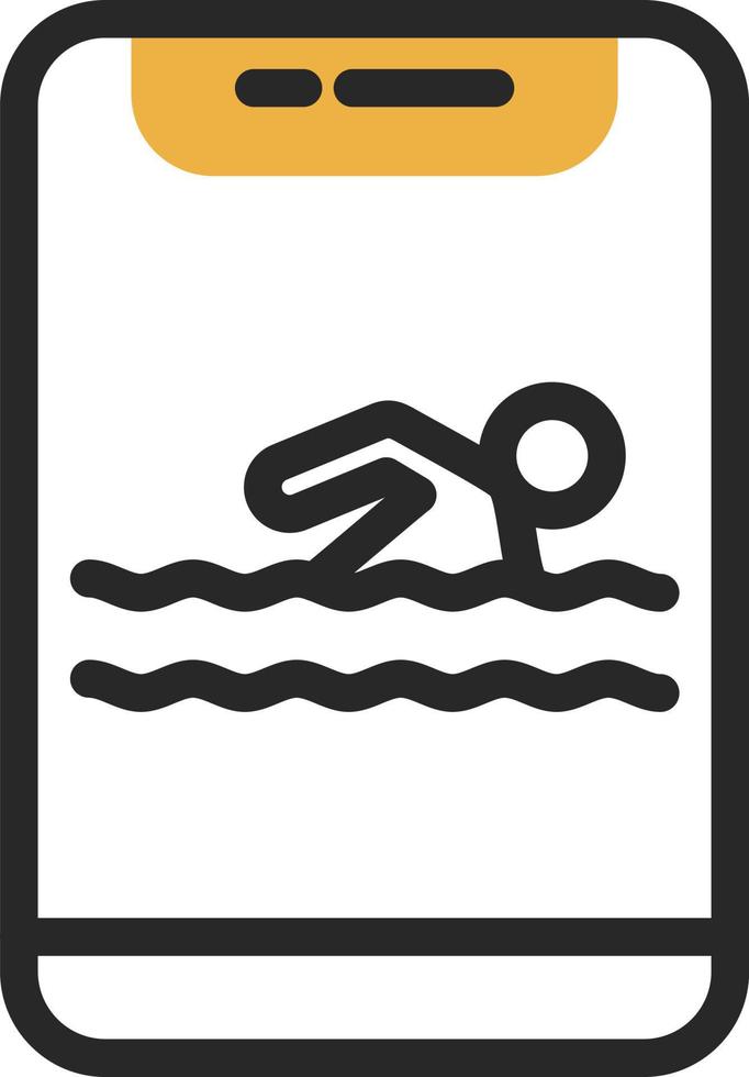 diseño de icono de vector de natación