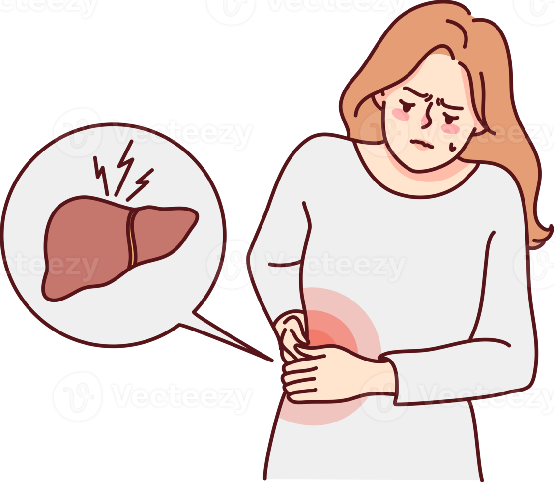 indispuesto mujer sufrir desde hígado problemas png