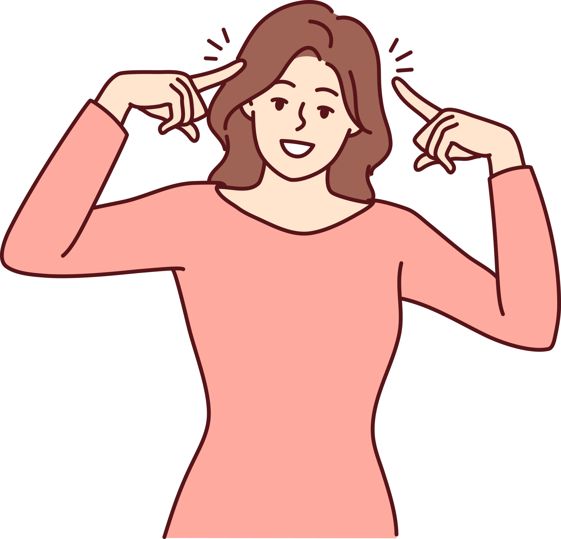 lächelnd Frau Punkt beim Kopf 21248186 PNG