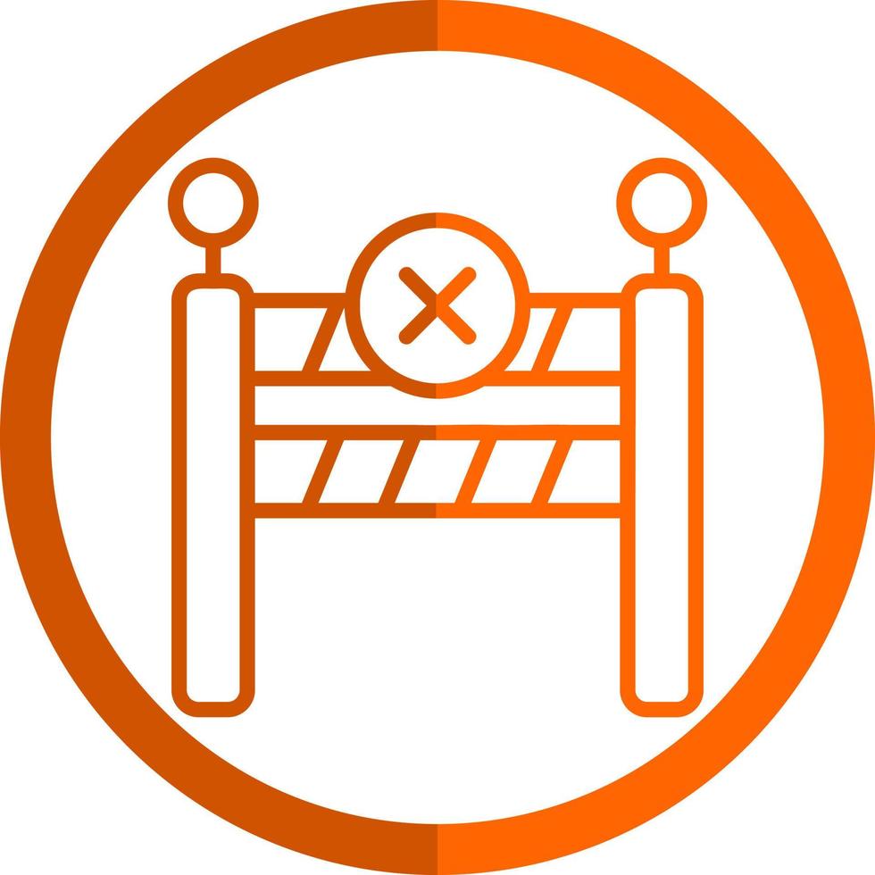 Barrier Vector Icon Design