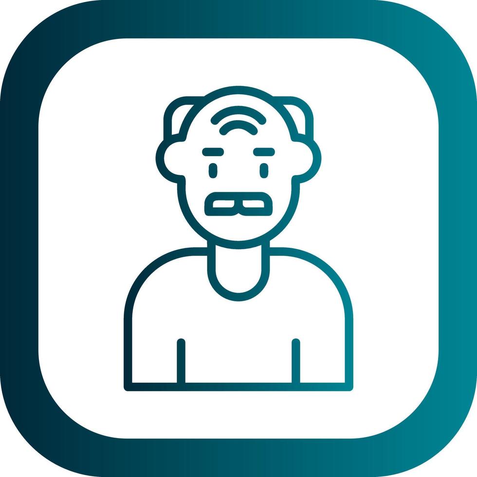 Elderly Vector Icon Design