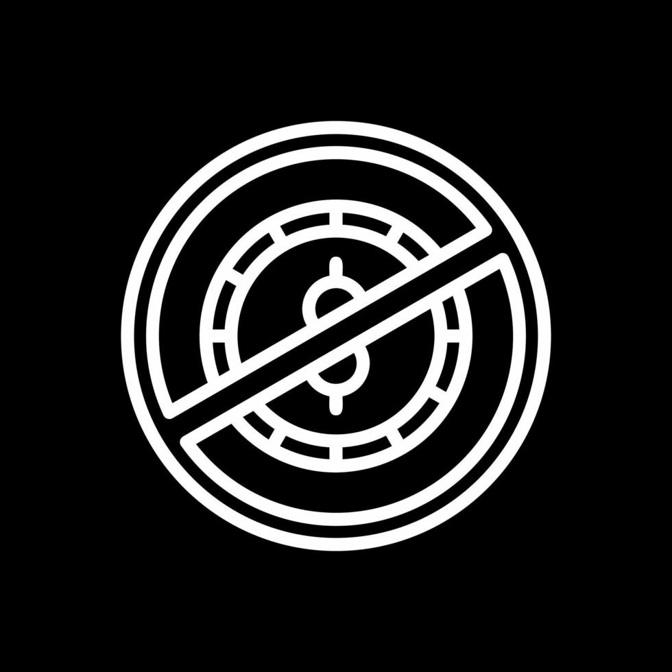 No Money Vector Icon Design