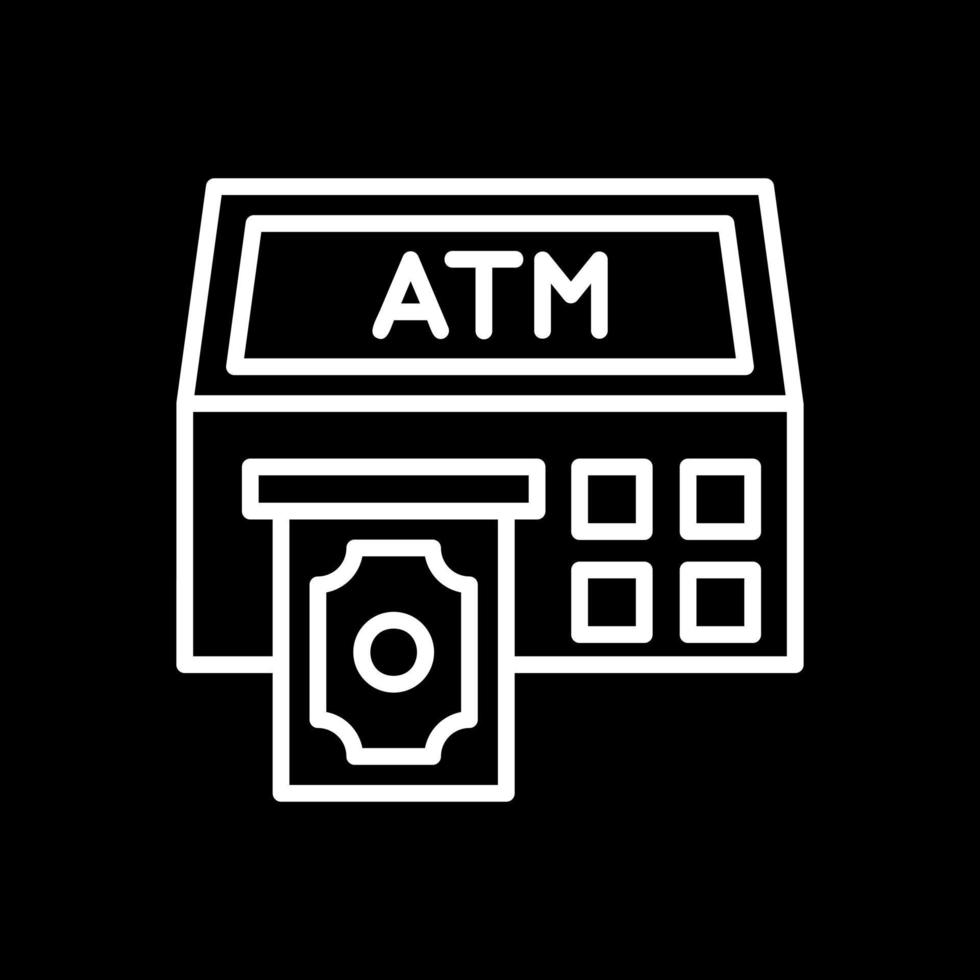 Atm Machine Vector Icon Design