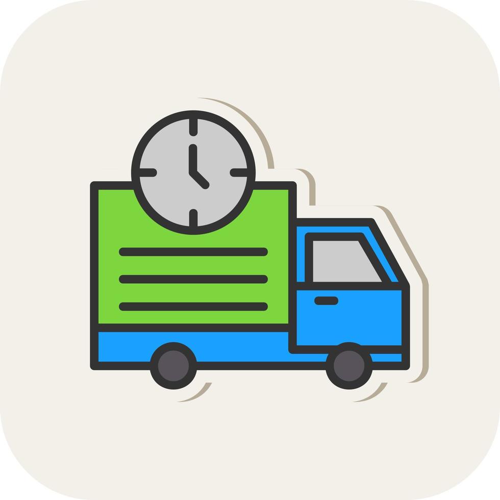 Delivery Time Vector Icon Design