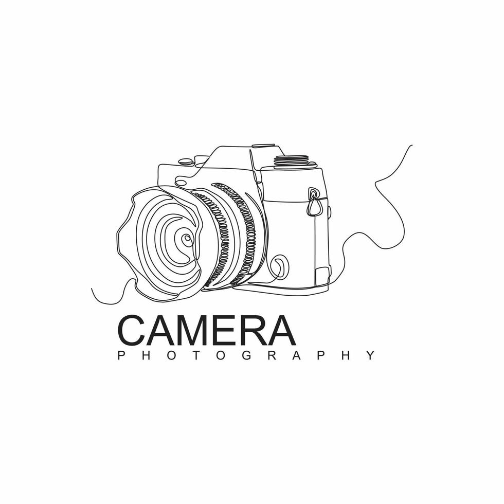 continuous line of digital cameras 21248931 Vector Art at Vecteezy